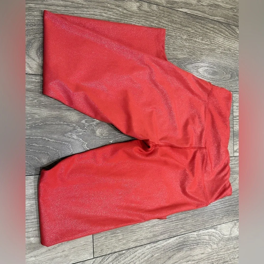 🍒Nanette Lepore Play Compression Leggings – Cranberry Sparkle 🍒 - Picture 6 of 9